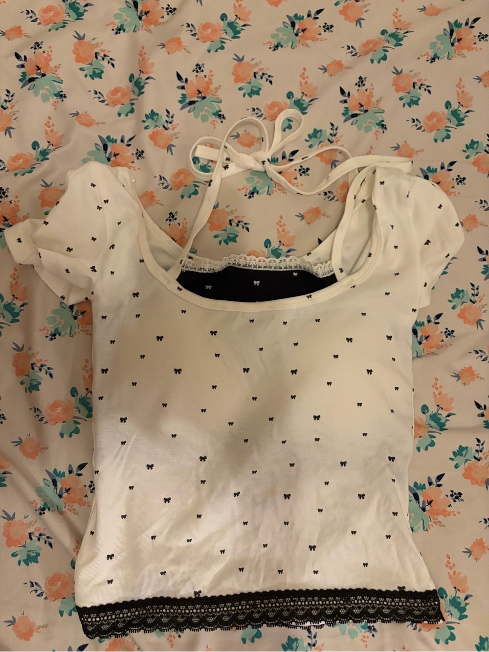 Padded White Crop Top
